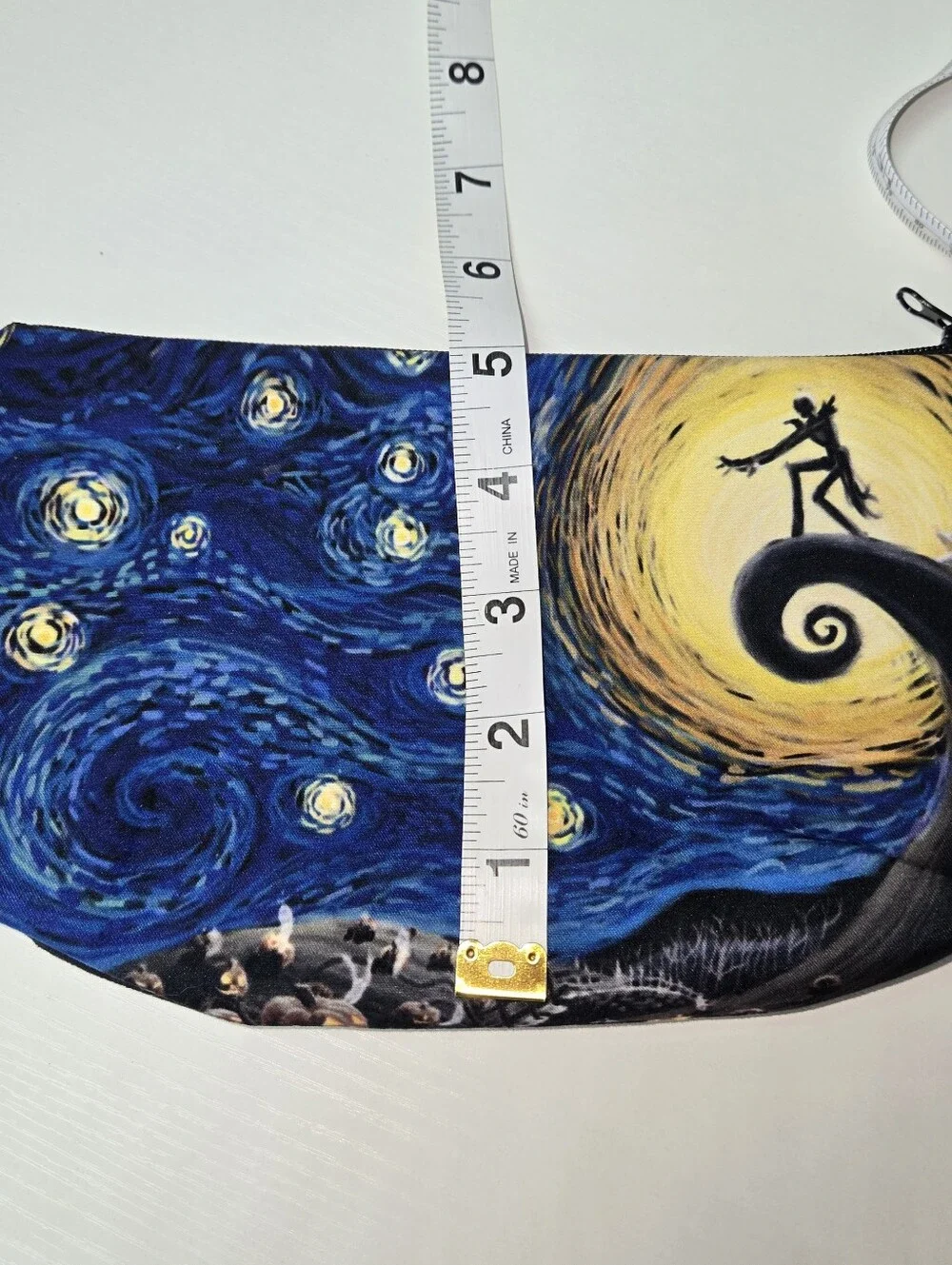 Nightmare Before Christmas Cosmetic Pouch - Blue & Yellow